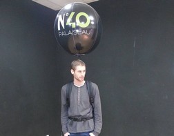 Opération de marketing Palaiseau N°40 avec des ballons portatifs