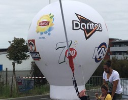 Montgolfière autoventilée pour une animation Saut à l'elastique avec Doritos