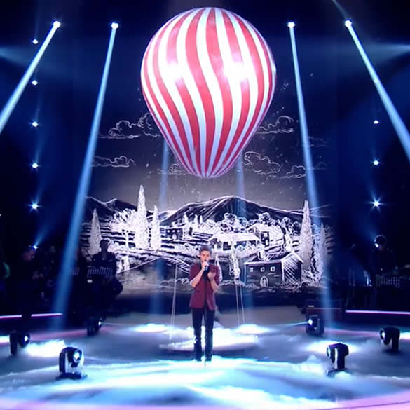 Ballon hélium sur le plateau de The Voice Kids