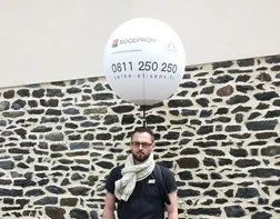 Ballon portatif sur sac à dos pour la société générale
