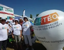Montgolfière PLV à poser au sol pour Clartéo votre expert comptable