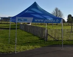 Tente alu éco pour la societé PUBEO SAS
