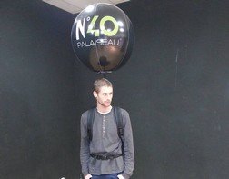 Opération de marketing Palaiseau N°40 avec des ballons portatifs