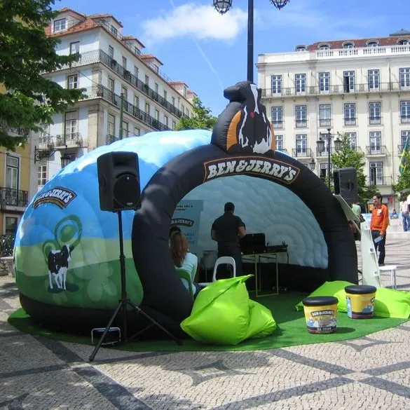 Dome gonflable publicitaire Ben & Jerrys