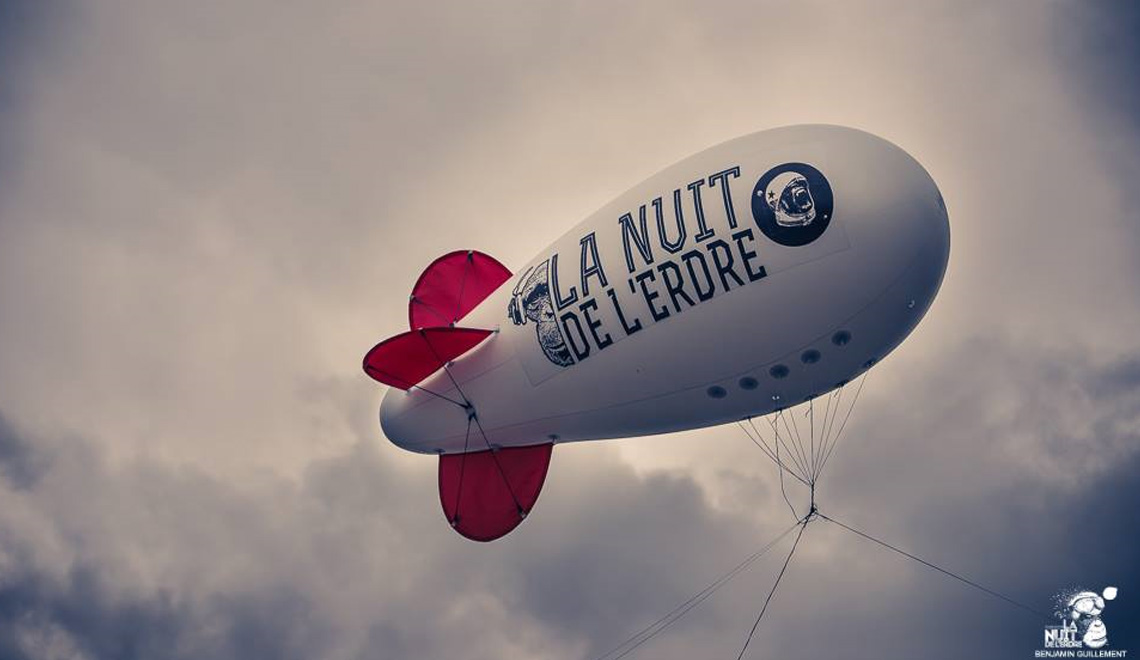 Ballon publicitaire géant à l'hélium, Portes Ouvertes, Signalétique